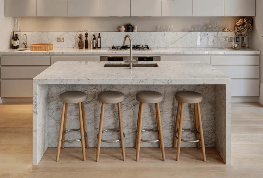 Carrara Gioia Marble  Lavish Appearance to your kitchen