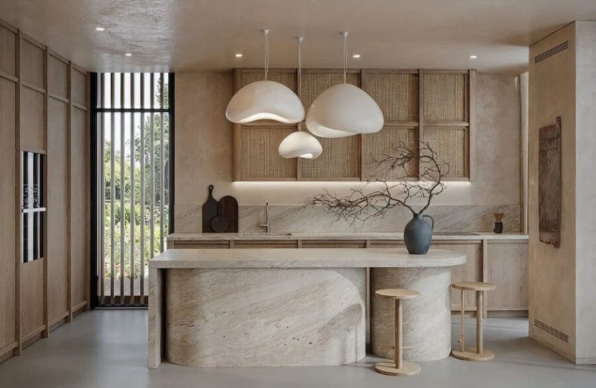 Curved kitchen interior design trends