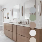 Modern organic spa color palette