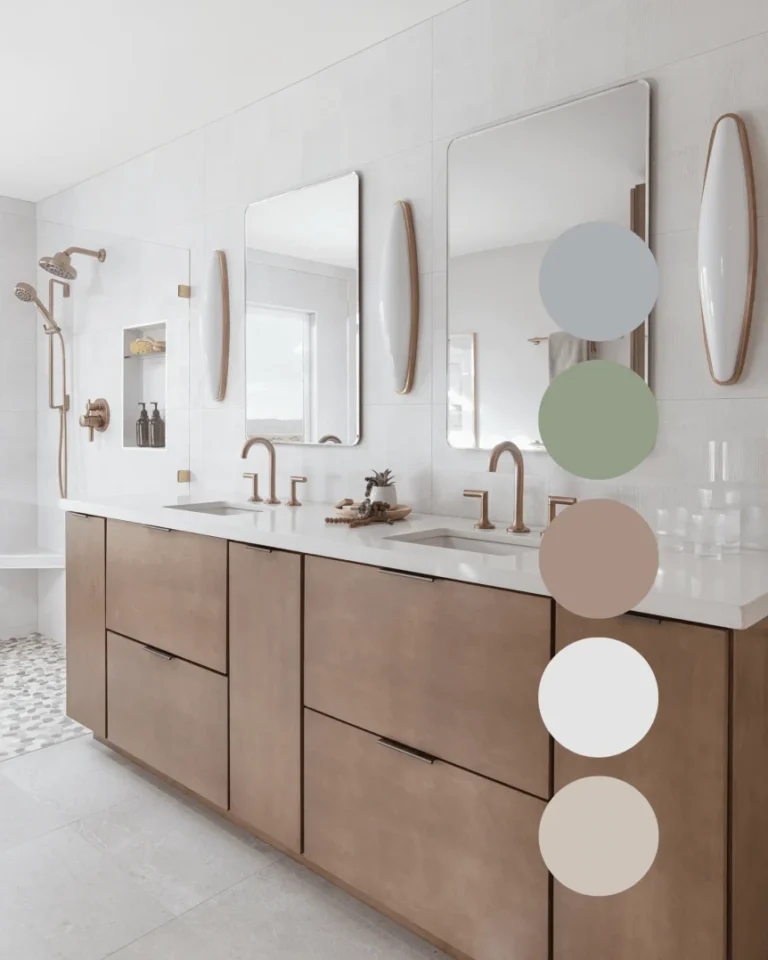 Modern organic spa color palette