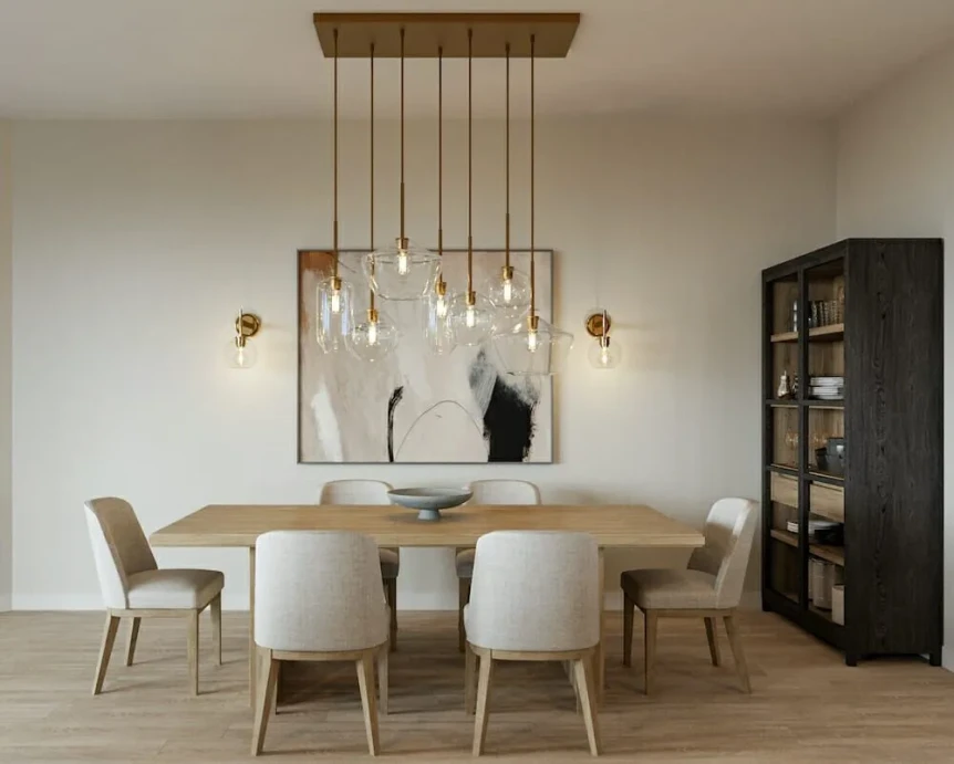 Contemporary Scandinavian dining room design by Decorilla designer Liana S 750x