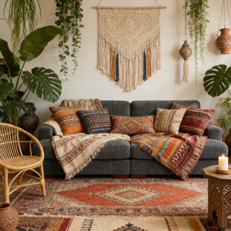 Boho living room and inspiration for every style