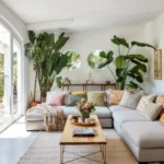 Trendy Bohemian Style Living Room Decor