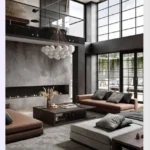modern industrial living room