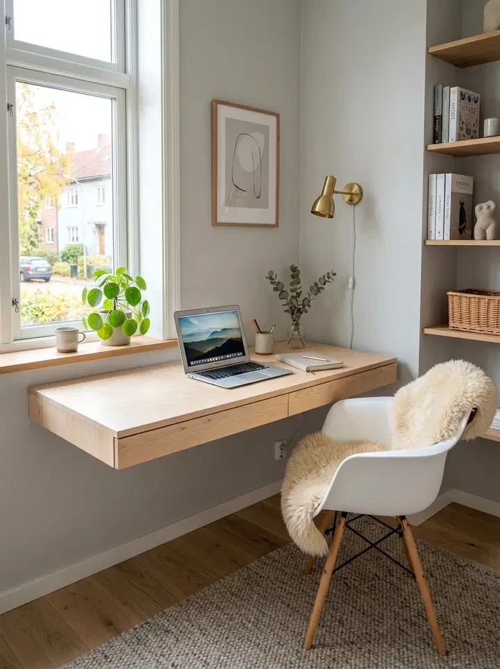 Scandinavian Floating Desk