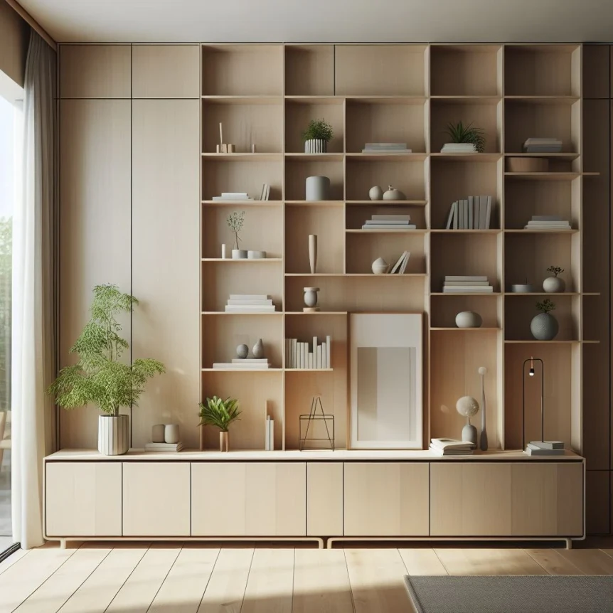 Contemporary japanese book shelf
