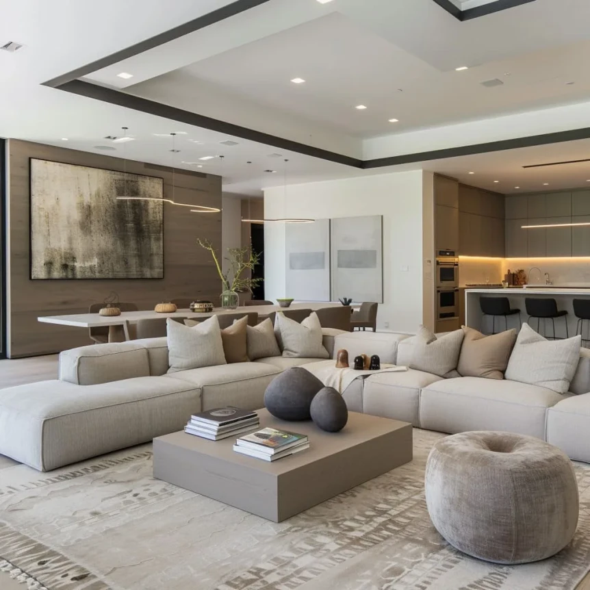 open concept color combimation